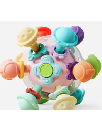 Manhattan hand ball baby toy 0-1 years old educational early education baby 3 to 6 months old 4 molar teether