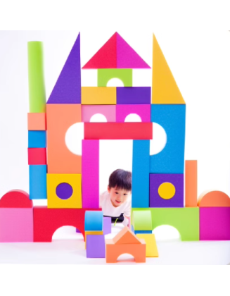 Silfo soft foam building blocks extra large model-year-old children's kindergarten educational toys giant size six